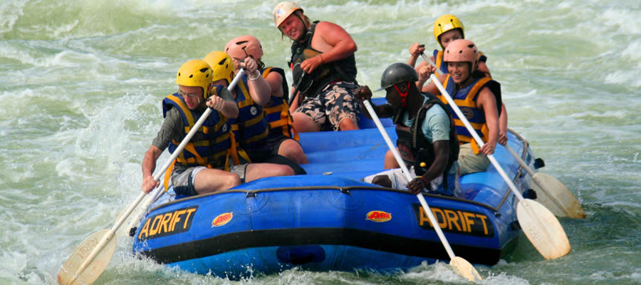 White Water rafting on River Nile